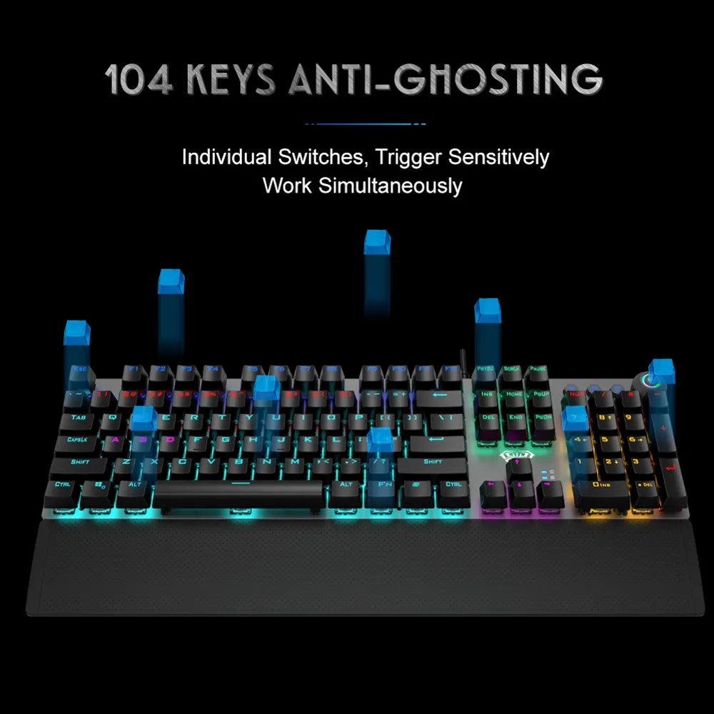 F2088 Mechanical Anti-Ghosting Gaming Keyboard