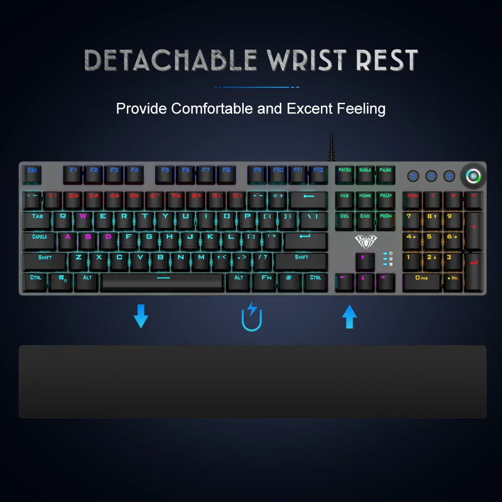 F2088 Mechanical Anti-Ghosting Gaming Keyboard