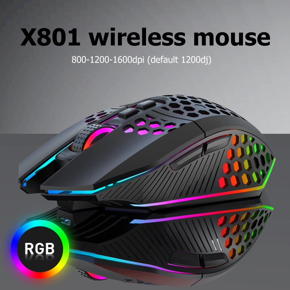 8 Keys Rechargeable 2.4G Wireless Mouse