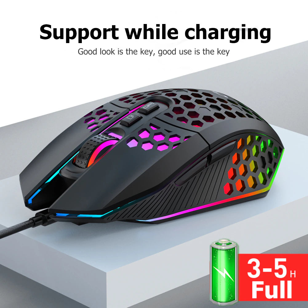 8 Keys Rechargeable 2.4G Wireless Mouse