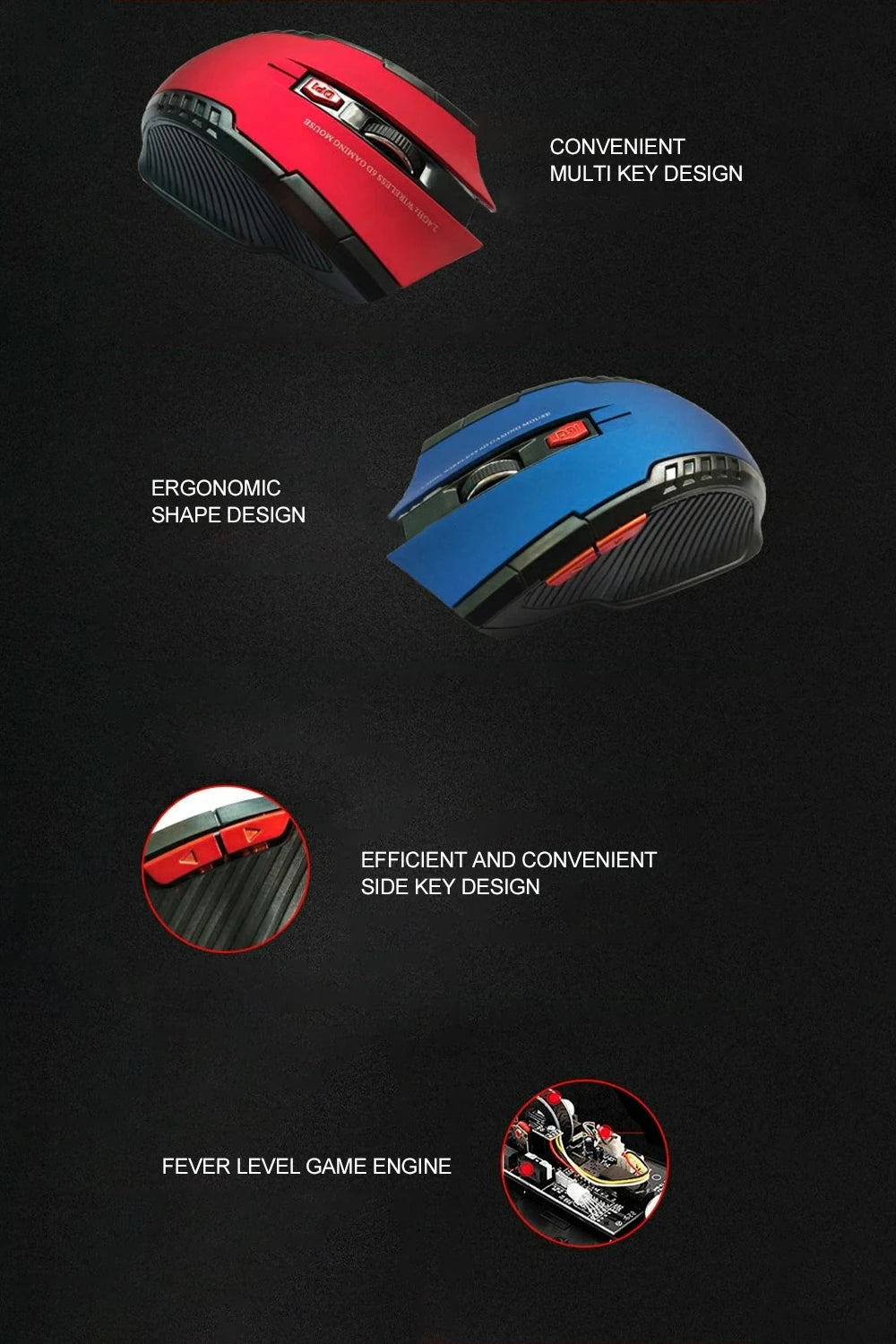 6 Keys Wireless Gaming Mouse